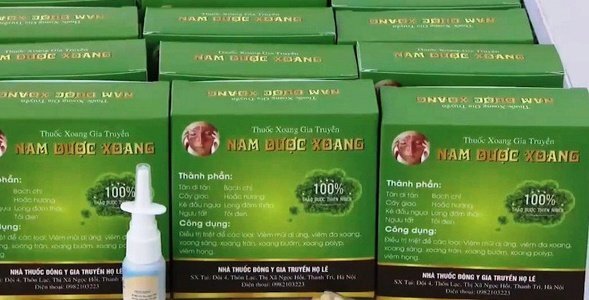 Thuốc 'y học cổ truyền' Nam Dược Xoang bán lậu trên mạng bị thu giữ