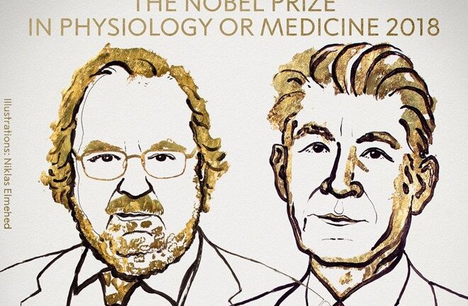 Nobel Y học 2018 được trao cho liệu pháp điều trị ung thư