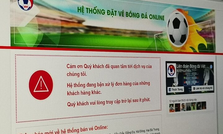 Chuyên gia thương mại điện tử: 'Website bán vé kiểu của VFF giá chưa tới 20 triệu đồng'