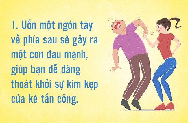 7 kỹ thuật tự vệ tay không khi bị kẻ xấu bất ngờ tấn công