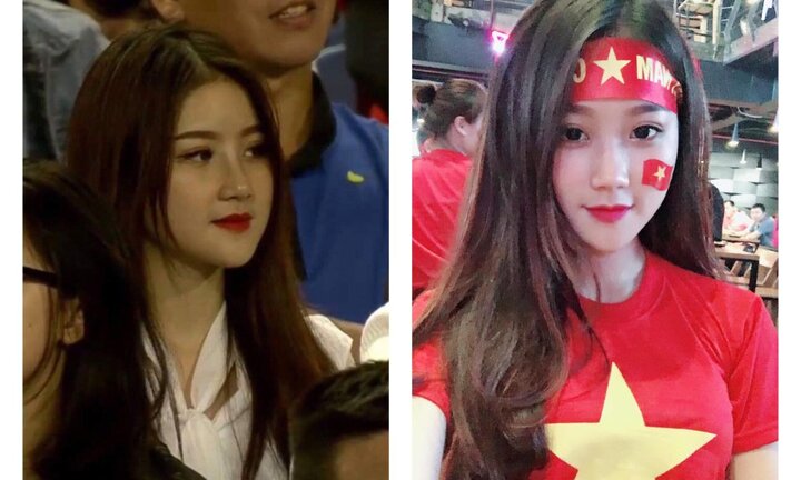 Chỉ xuất hiện vài giây ở trận Việt Nam - Thái Lan, nữ cổ động viên khiến dân mạng 'truy lùng'
