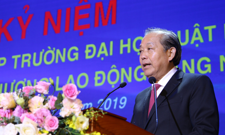 Phó Thủ tướng kỳ vọng Đại học Luật Hà Nội là trường trọng điểm về đào tạo pháp lý