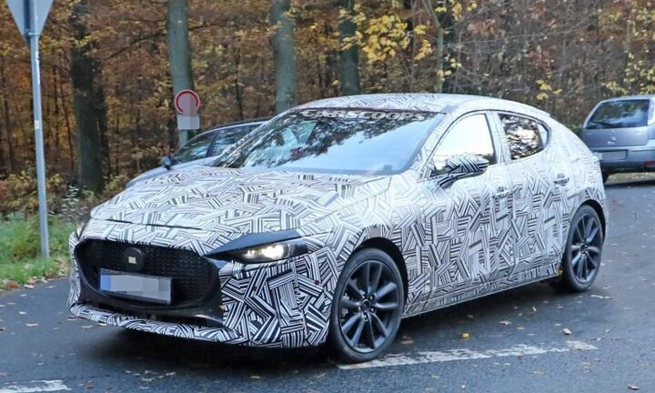 Lộ hình ảnh chạy thử mẫu hatchback Mazda3 2019 hoàn toàn mới