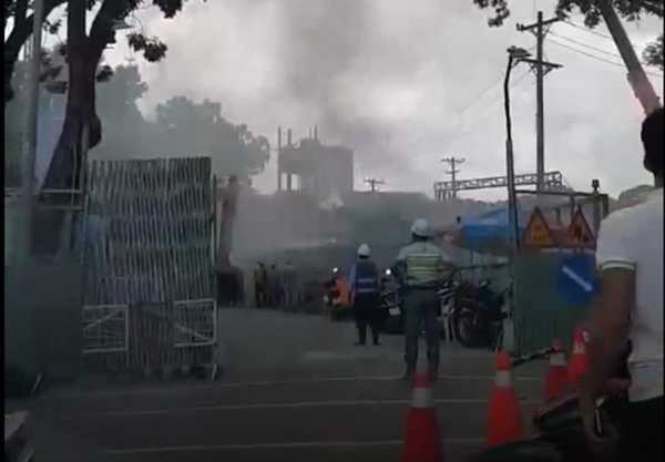 TP.HCM: Cháy lớn tại công ty đóng tàu Ba Son
