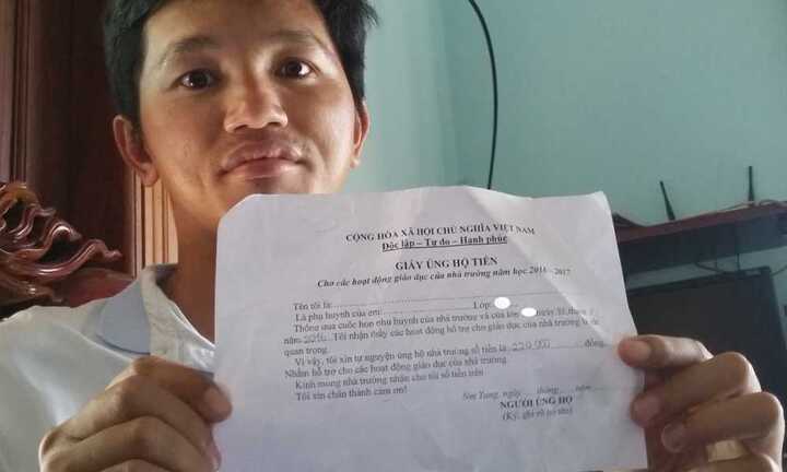 Phát giấy 'Ủng hộ tiền' trái quy định, lãnh đạo huyện yêu cầu xử lý nghiêm