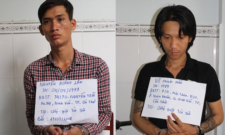 Bắt giữ 2 đối tượng cướp giật tài sản giữa ban ngày