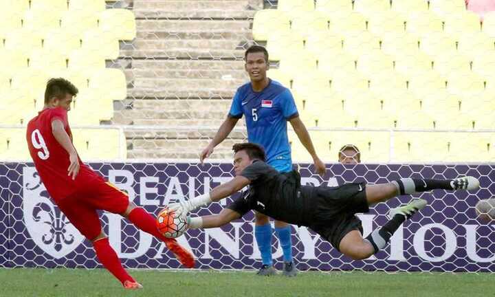 Chùm ảnh: U21 Việt Nam thắng kịch tính U21 Singpore