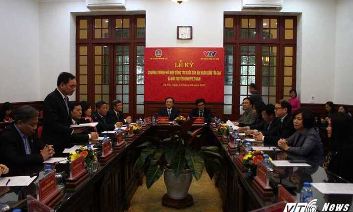 Đài truyền hình Việt Nam phối hợp công tác với Tòa án nhân dân tối cao