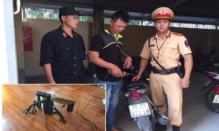 Hà Nội: Mang súng đi trộm chó, đôi nam nữ bị cảnh sát tóm gọn