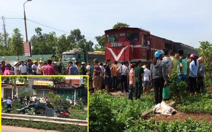 Lái ô tô qua đường ray, Chủ tịch Hội Khuyến học huyện bị tàu hỏa tông chết