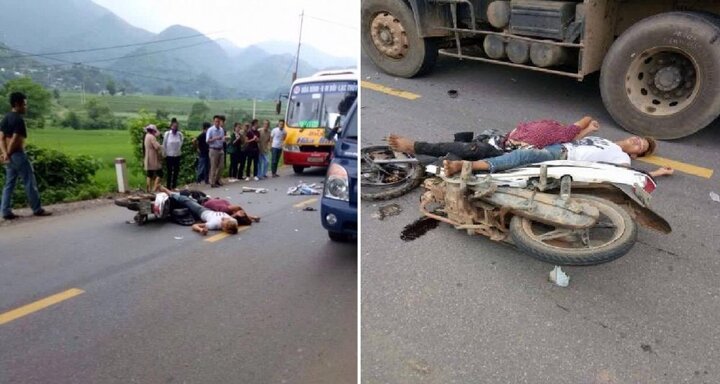 Xe máy phóng nhanh, lạng lách tông trực diện xe buýt, 2 anh em ruột thương vong
