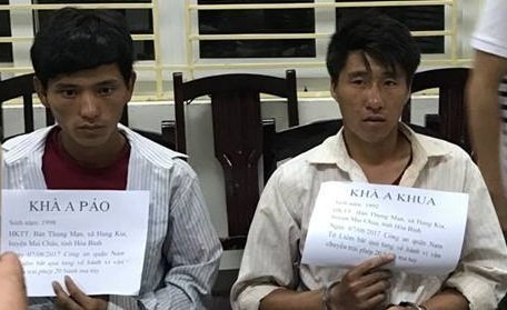Khởi tố 2 đối tượng vận chuyển 20 bánh heroin trên phố Hà Nội