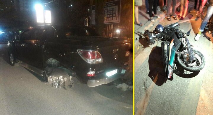 Ô tô kéo lê xe máy hàng trăm mét trên phố Hà Nội: Công an Ô Chợ Dừa lên tiếng