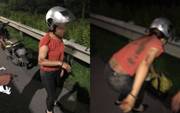 Nghi vấn bị giật túi xách, chồng bất tỉnh, vợ bị thương trên cao tốc Hà Nội - Bắc Ninh