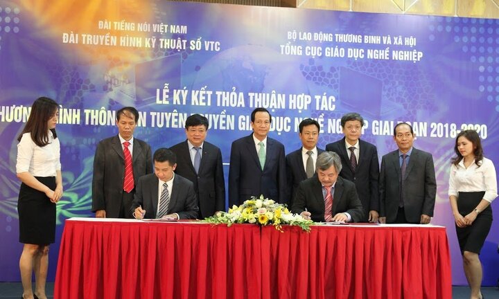 Đài VTC ký kết thỏa thuận hợp tác với Tổng cục Giáo dục nghề nghiệp