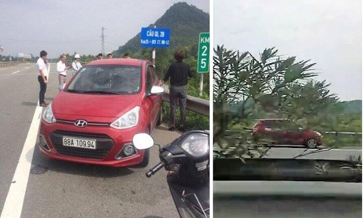 Tước giấy phép lái xe của nữ tài xế chạy ngược chiều vun vút trên cao tốc Nội Bài - Lào Cai
