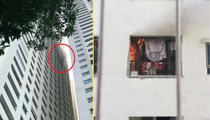 Cháy căn hộ chung cư Linh Đàm, dân hoảng sợ tháo chạy