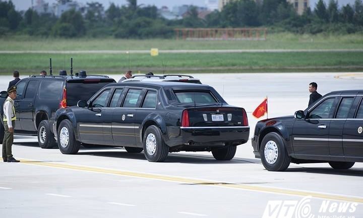 Video: 'Quái thú' trở lại sân bay Đà Nẵng, phục sẵn chờ đón Tổng thống Trump