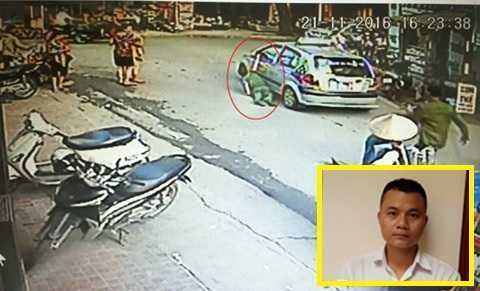 Bắt tài xế taxi kéo lê công an ở viện Nhi Trung ương