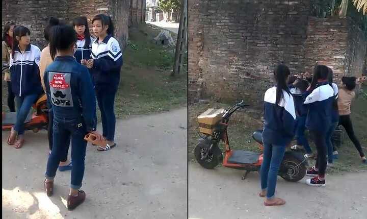 Thực hư clip nữ sinh dùng gạch đánh vào đầu bạn bất tỉnh