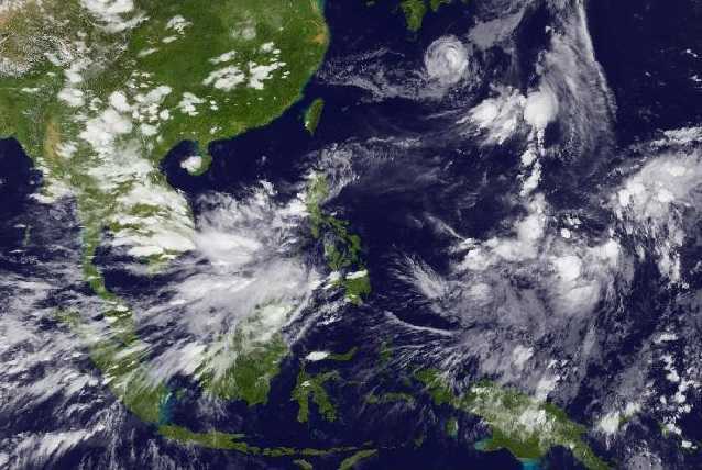 Xuất hiện áp thấp nhiệt đới trên Biển Đông