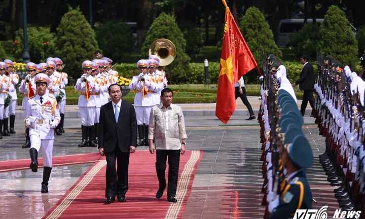 Ảnh: Lễ đón Tổng thống Philippines Rodrigo Duterte