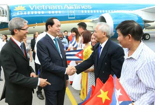 Chủ tịch nước Trần Đại Quang hội kiến Chủ tịch Quốc hội Cuba