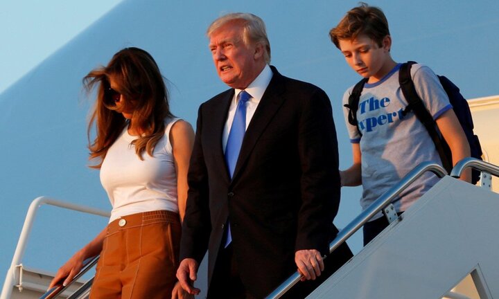 Cậu út nhà Trump bảnh bao trong cuộc đoàn tụ gia đình ở Nhà Trắng