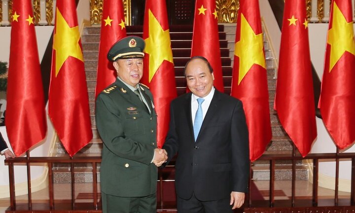 Thủ tướng tiếp Phó Chủ tịch Quân ủy Trung ương Trung Quốc