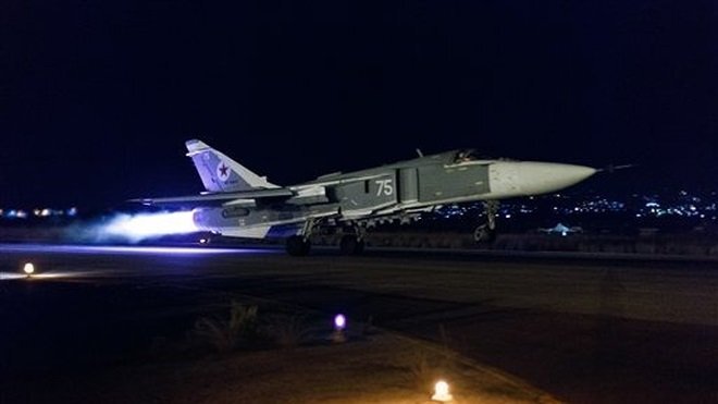 Chiến cơ Nga không kích dồn dập nhiều mục tiêu phiến quân ở Syria