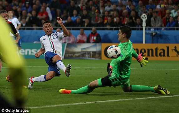 Bonucci chuyền dài nửa sân, Giaccherini tung đòn sát thủ hạ Bỉ