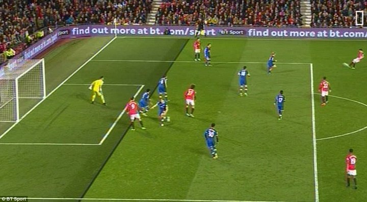 Trọng tài bắt việt vị sai, hủy bàn thắng của Manchester United