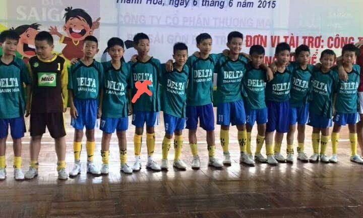 Cầu thủ bị tố gian lận tuổi khoác áo Thanh Hoá ở giải U11 năm 2015