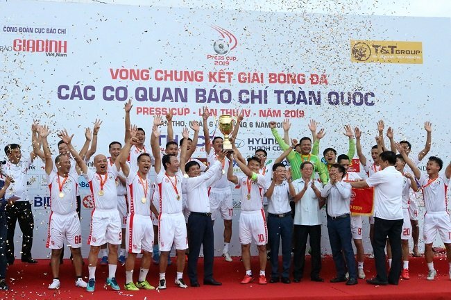 Đội VTV vô địch Giải bóng đá các cơ quan Báo chí toàn quốc Press Cup 2019