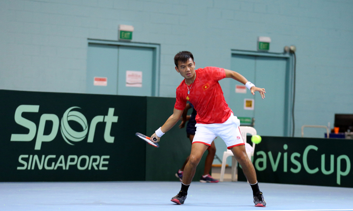 Thắng Singapore, tuyển quần vợt nam Việt Nam vững ngôi đầu bảng Davis Cup