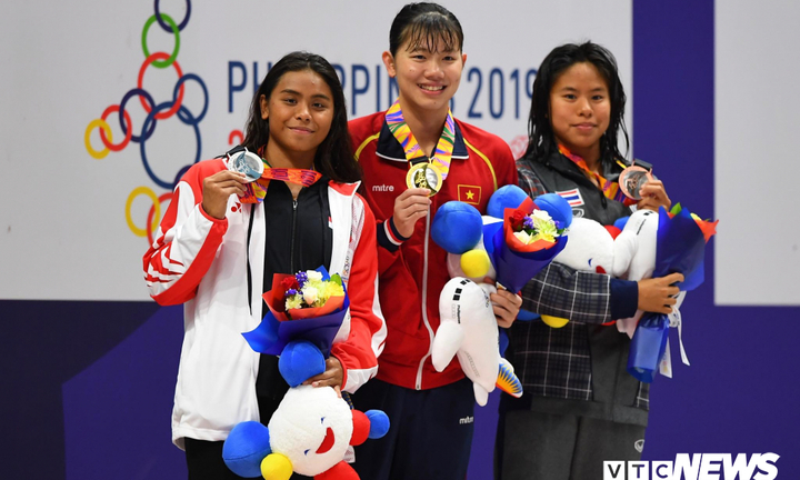 Ánh Viên giành HCV đầu tiên, Huy Hoàng phá kỷ lục SEA Games