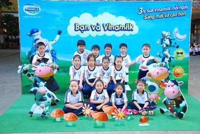 Ngày hội vui chơi cùng Vinamilk tại trường học