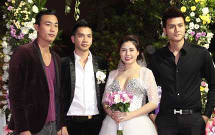 Siêu mẫu Vĩnh Thụy dự lễ đính hôn của Ngọc Hiền