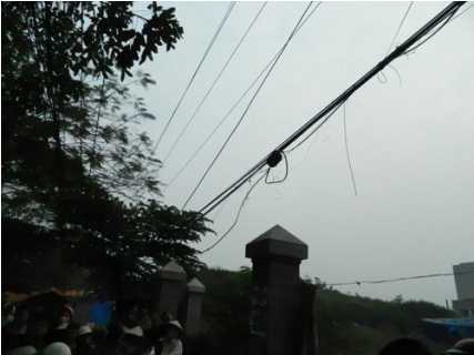 Hà Nội: Điện cao thế phóng chết một người