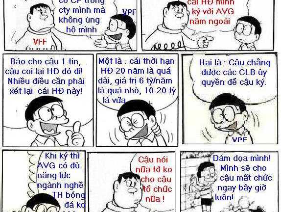 Chết cười chế Doraemon cuộc chiến VFF-AVG-VPF