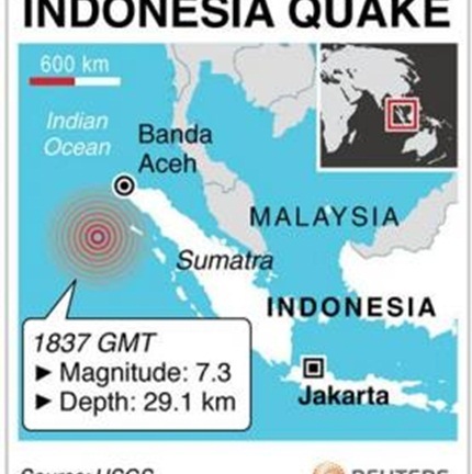 Động đất 7.6 độ richter rung chuyển Indonesia