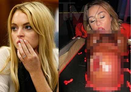 Lindsay Lohan bị kiện, Miley Cyrus liếm bánh nhạy cảm