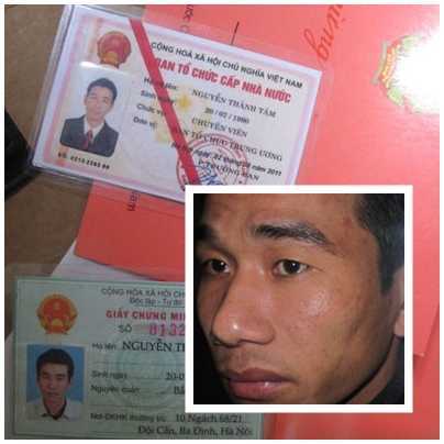 Làm giả thẻ Ban Tổ chức Trung ương đi ‘dọa’ người