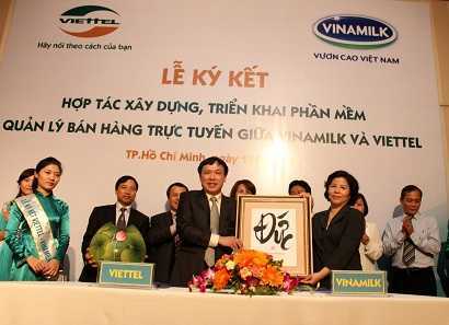 Vinamilk hợp tác Viettel xây dựng phần mềm quản lý