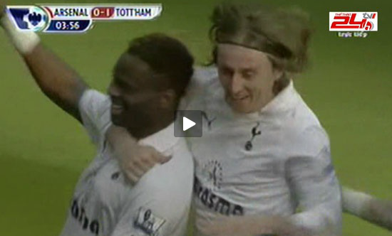 Saha xé lưới Arsenal ngay phút thứ 7