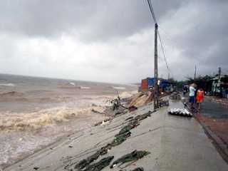 Hôm nay, bão số 1 thành vùng áp thấp ở Campuchia