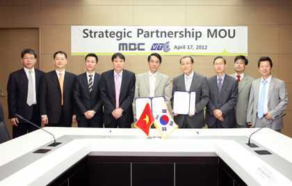 VTC và Đài MBC Hàn Quốc kí thoả thuận hợp tác
