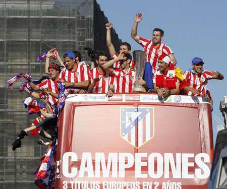 Atletico mở hội đón chức vô địch Europa League