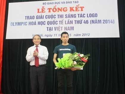 Logo Olympic Hóa học quốc tế 2014: biểu tượng chim Lạc