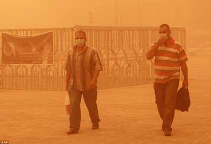 Video, ảnh: Siêu bão cát 'càn quét' Iraq